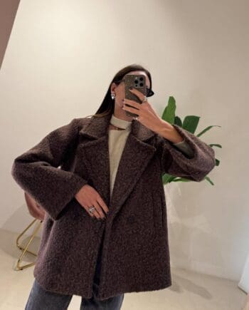 Giacca cappotto boucle